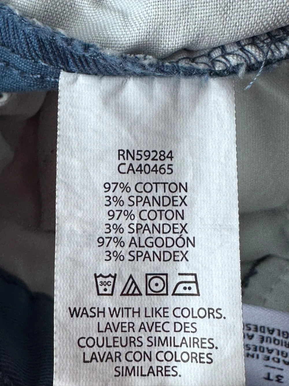 The Children’s Place Stretch Skinny Chino Pants Blue size 3T